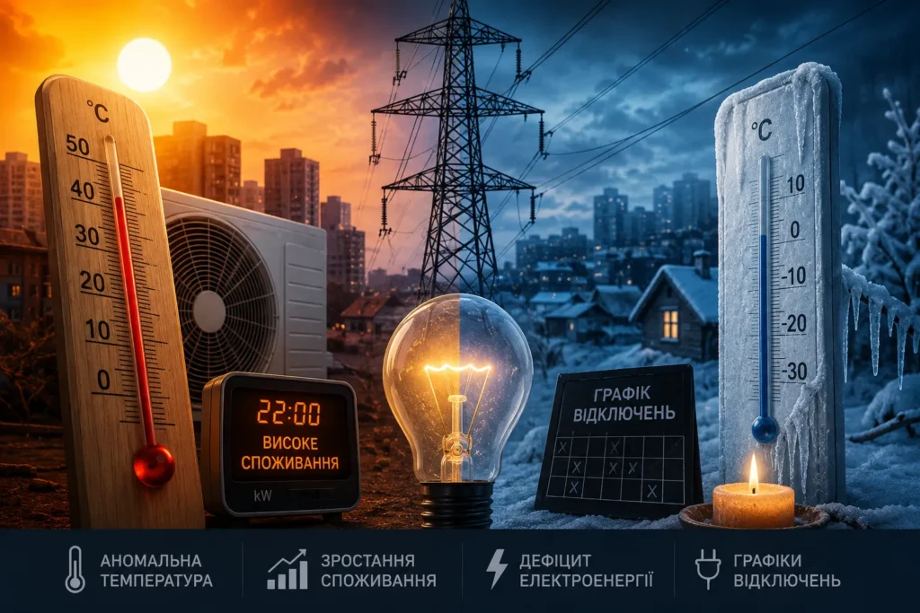 Температурні навантаження на енергосистему