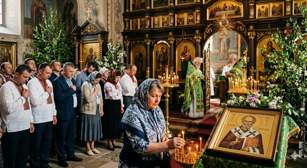 Служба в украинской церкви