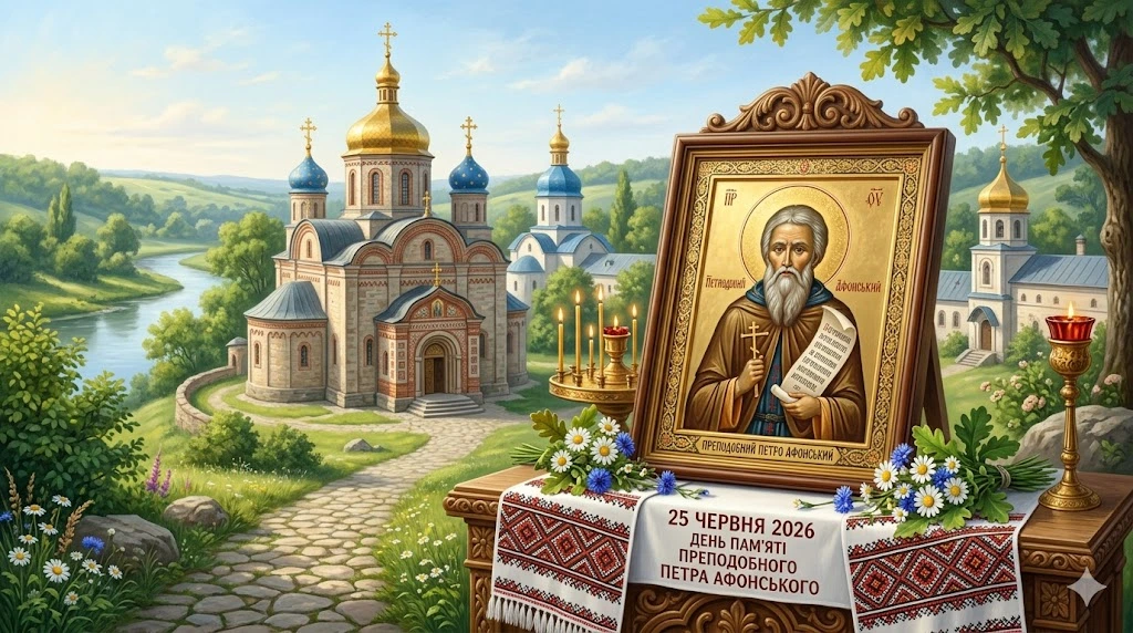 Икона преподобного Петра Афонского