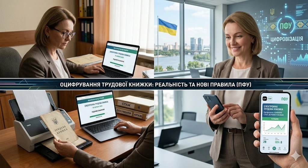Оцифровка трудовых книжек ПФУ