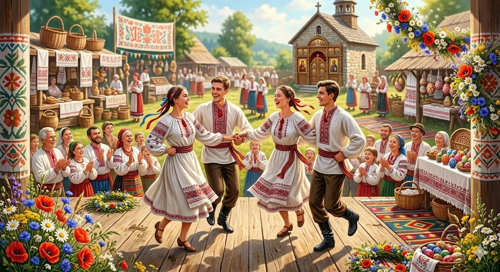 Праздник в украинской деревне