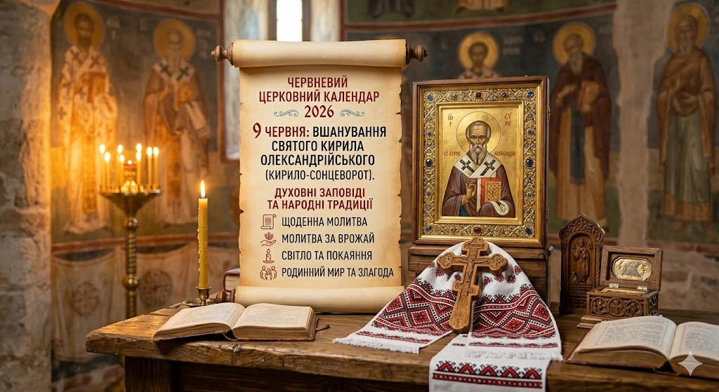 Семья возле церковного стенда