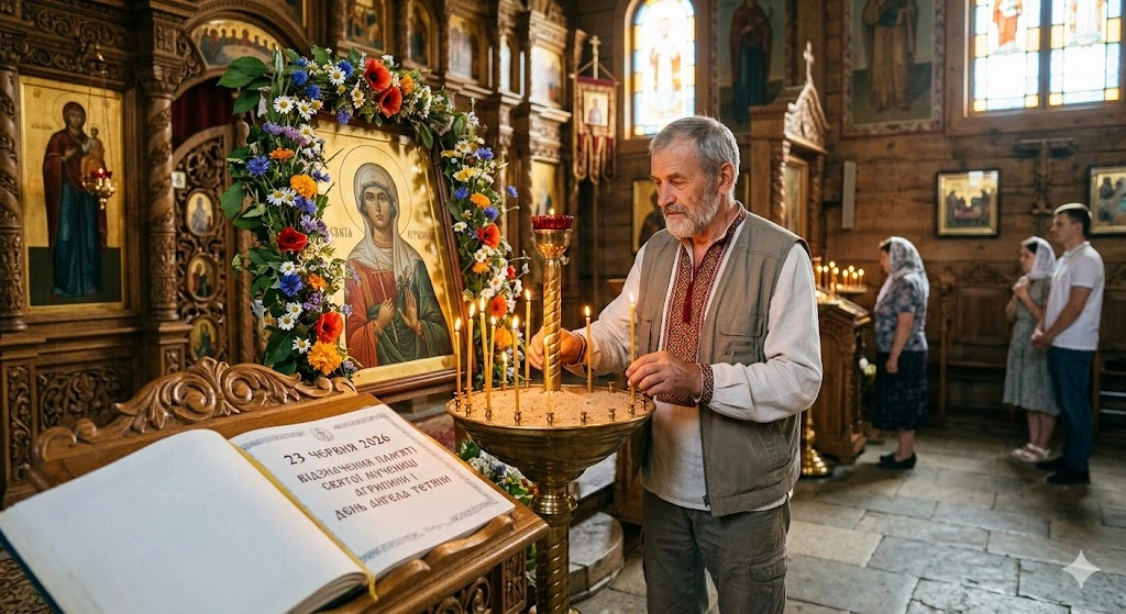 Запалення свічок у храмі