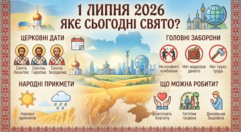 Инфографика праздников 1 июля