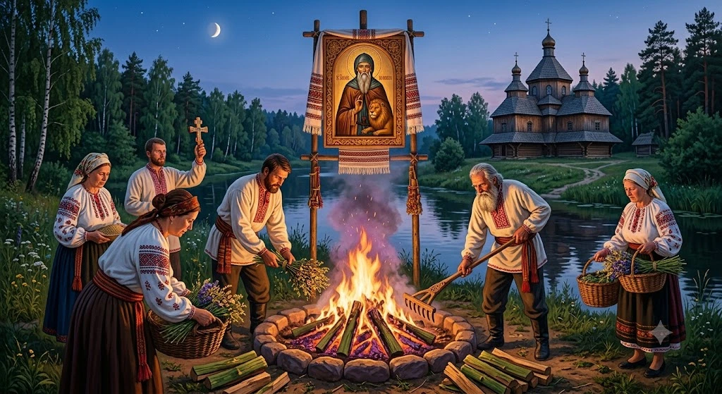 Ночной украинский фольклорный обряд