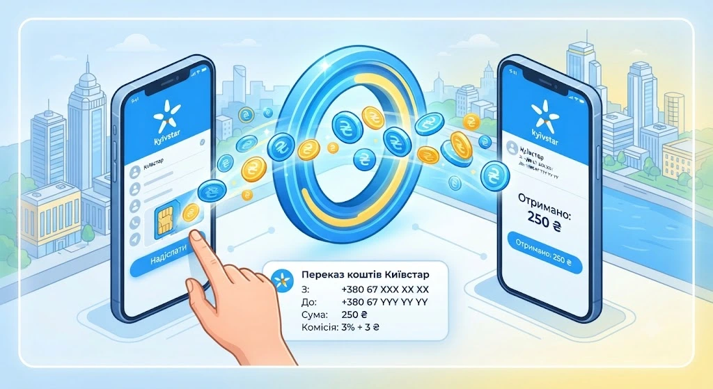 Перевод средств между смартфонами