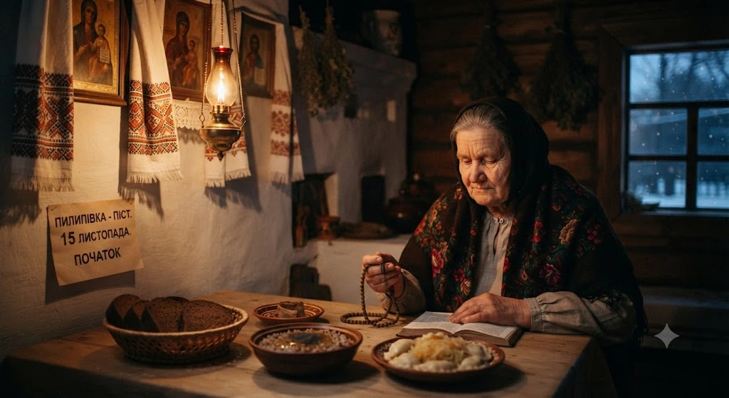 Постная трапеза и молитва