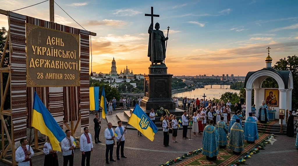 Празднование Дня Государственности в Киеве