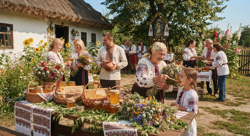 Празднование Маковея на улице