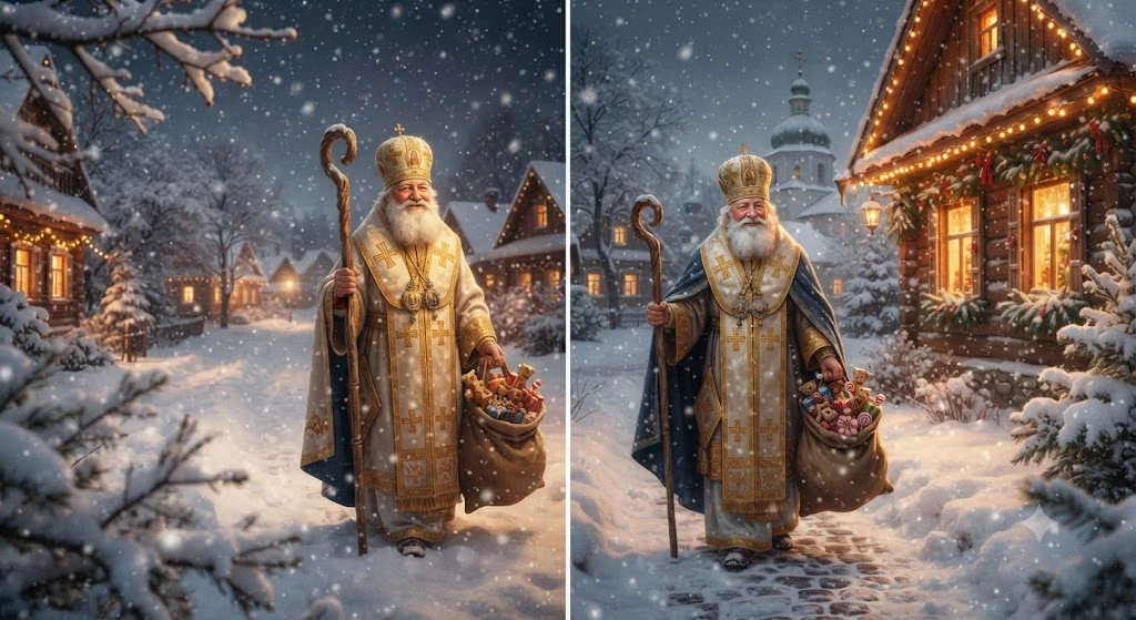 Святой Николай с подарками