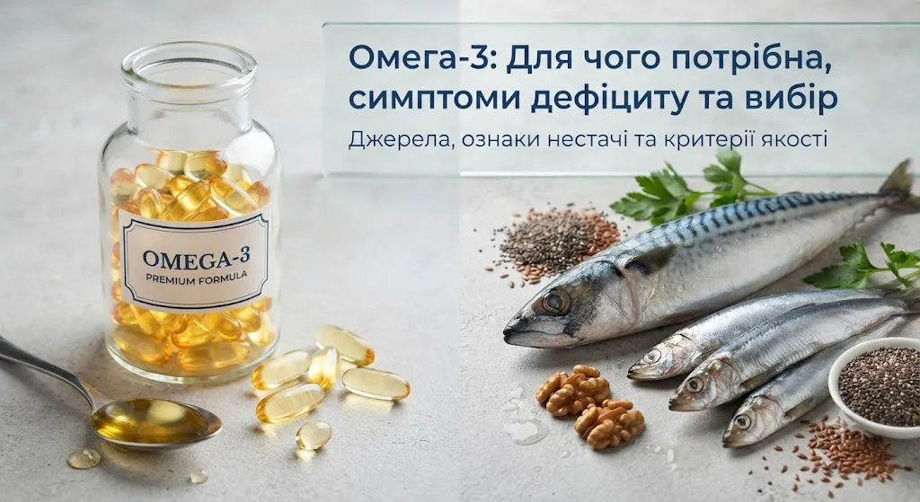Источники омега-3 и капсулы