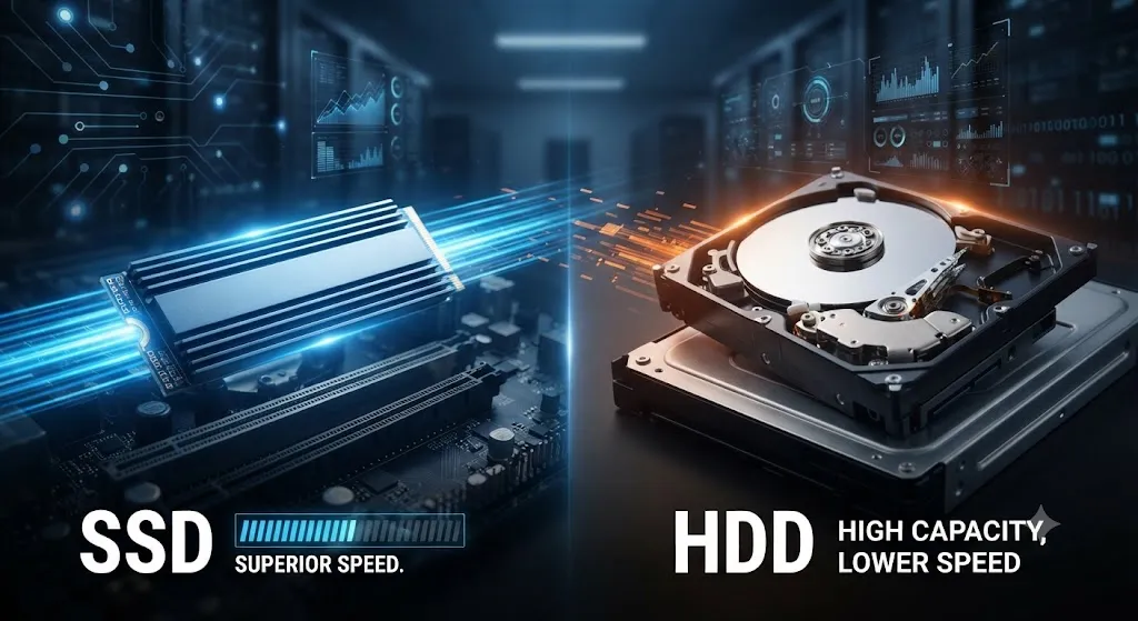 Сравнение скорости SSD и HDD