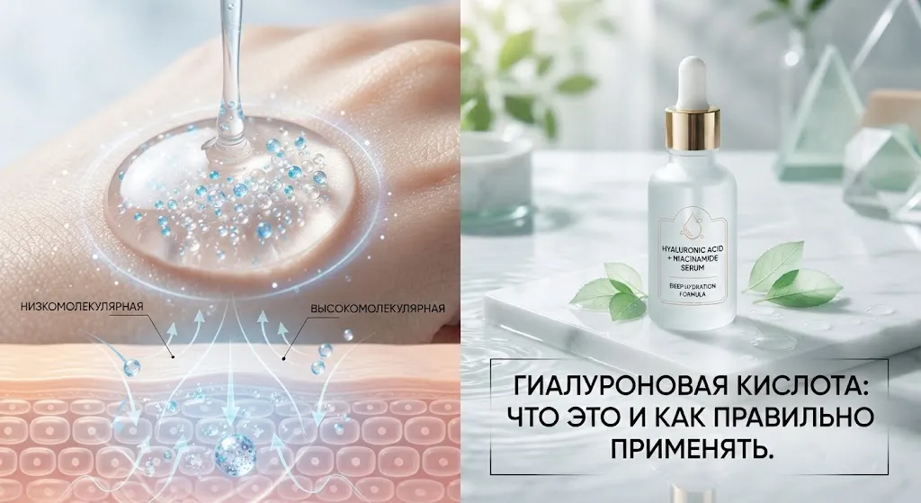 Инфографика гиалуроновой кислоты