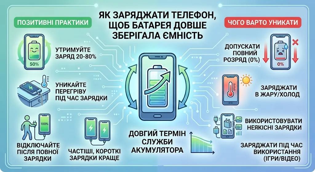 Причини розряджання акумулятора