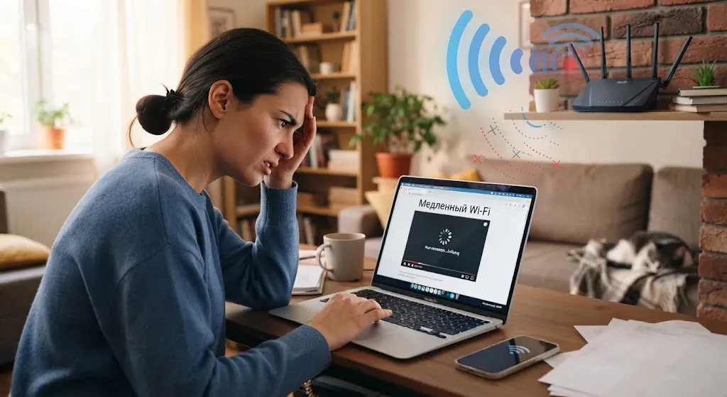 медленный Wi-Fi